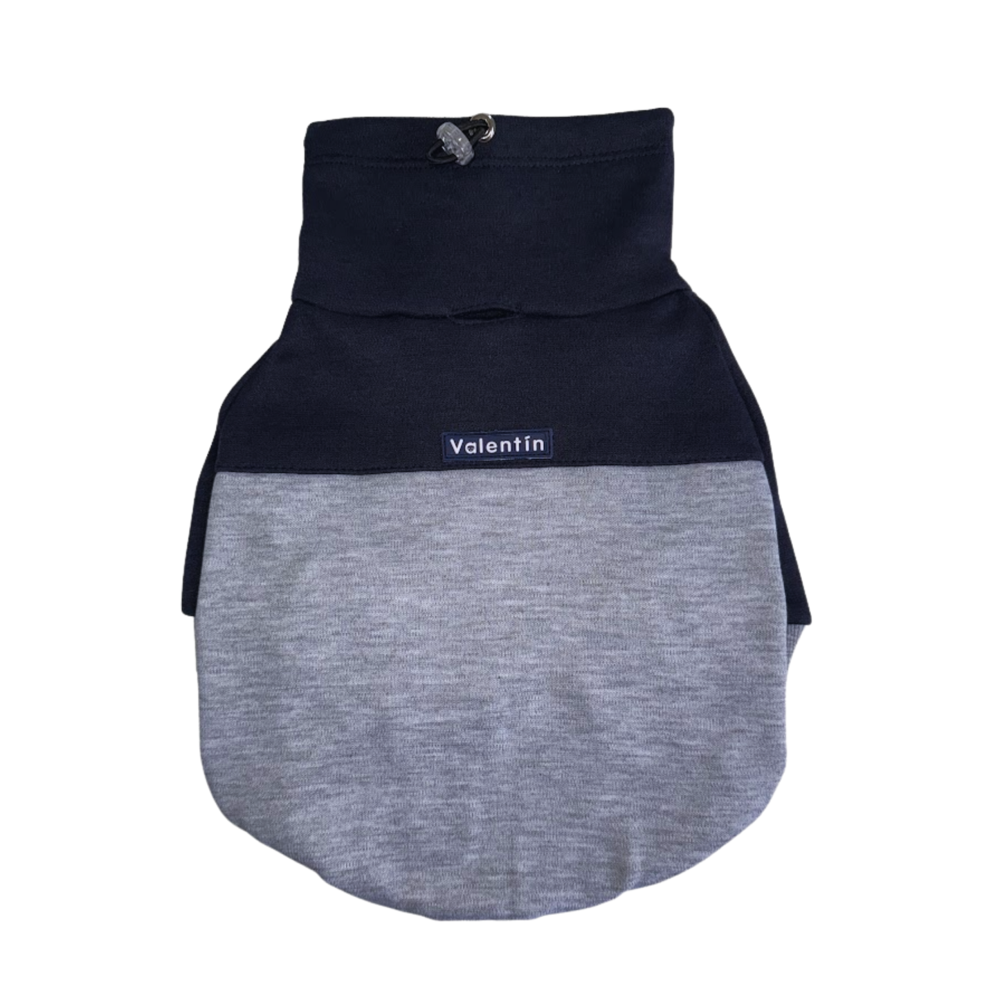 Suéter cuello tortuga DuoLove - Azul oscuro y gris