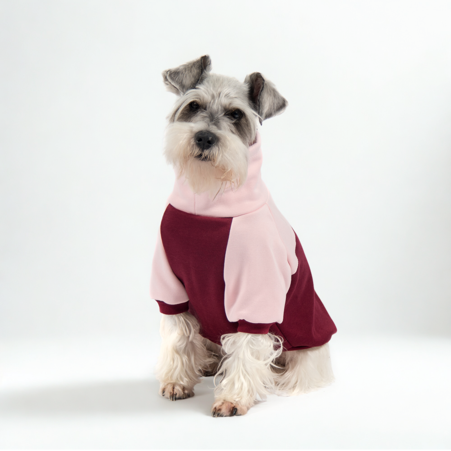 Suéter cuello tortuga DuoLove - Rosa y Bordó