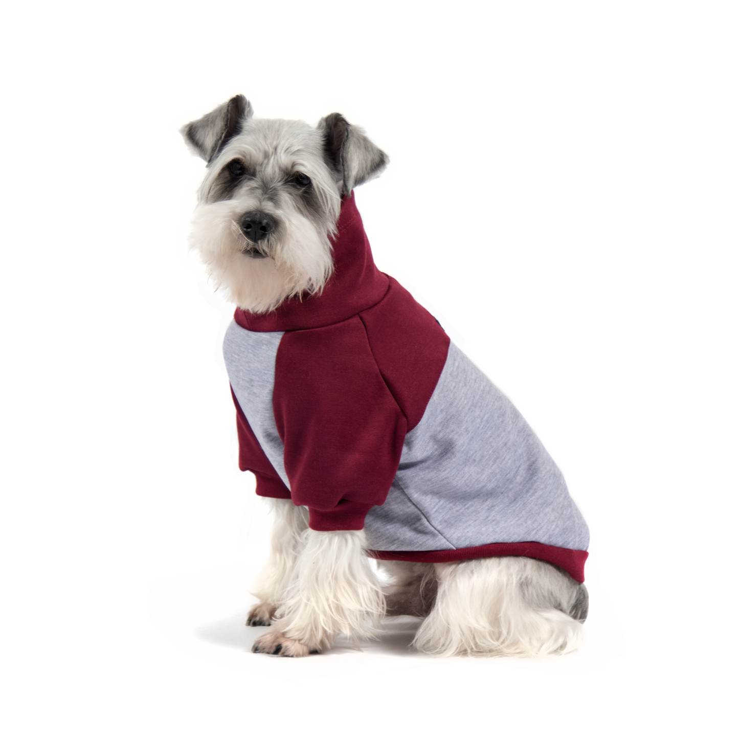 Suéter cuello tortuga DuoLove - Bordó y gris