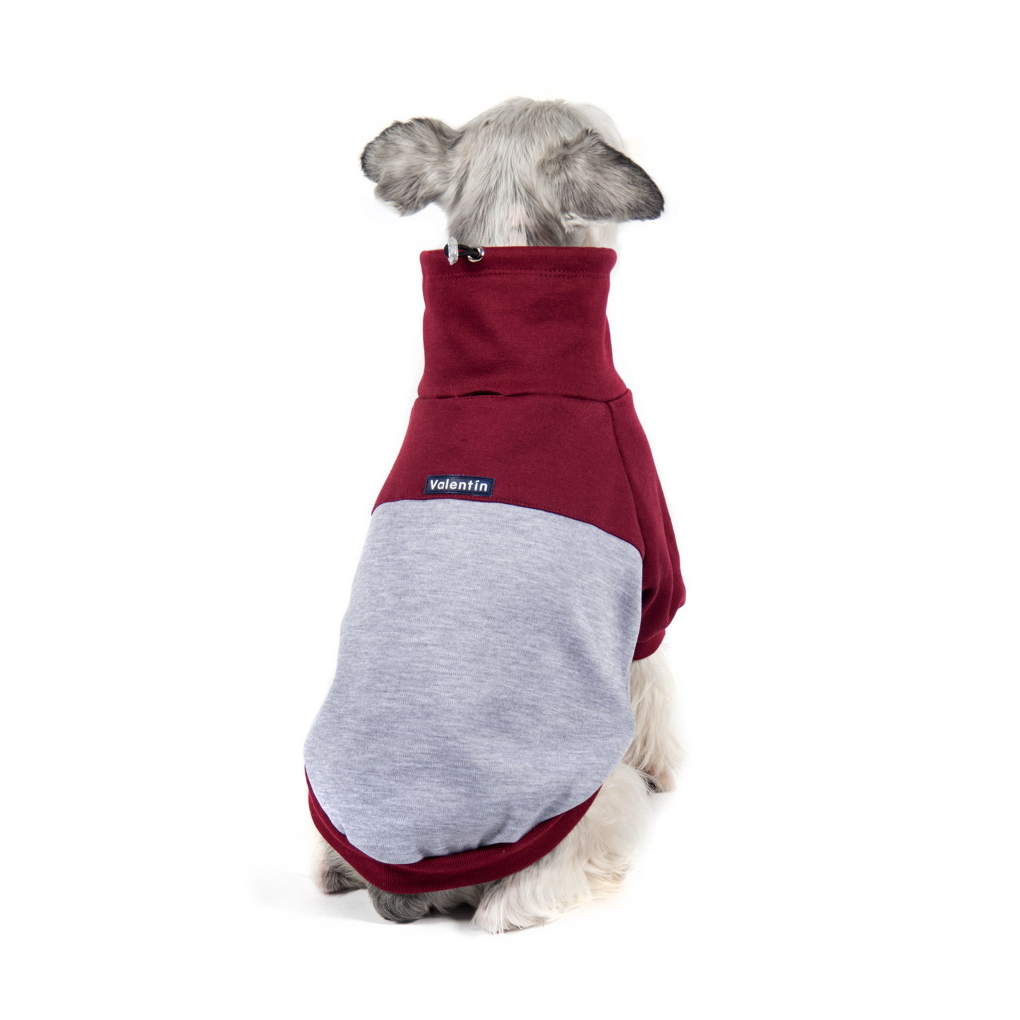 Suéter cuello tortuga DuoLove - Bordó y gris